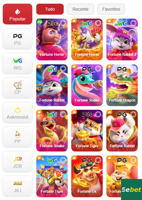 Experiência de Jogos 5ebet.com